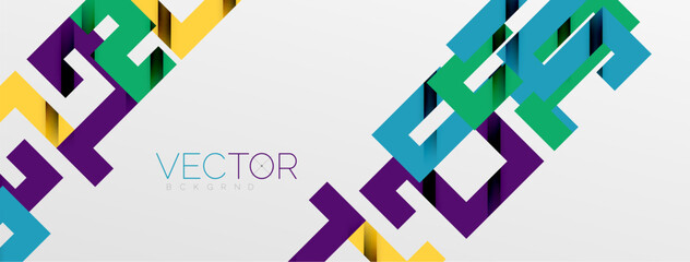 Color bend lines with shadow texture effect. Vector Illustration For Wallpaper, Banner, Background, Card, Book Illustration, landing page