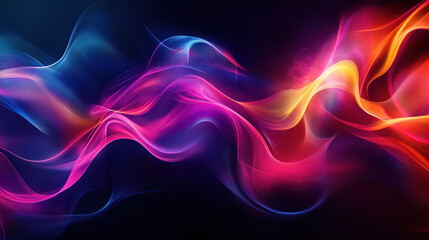 Fototapeta premium abstract colorful background with blurred waves and smoke in pink