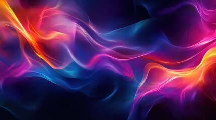 Fototapeta premium abstract colorful background with blurred waves and smoke in pink