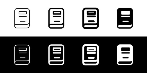 Editable book, notebook, texbook vector icon. Education, literature, stationery. Part of a big icon set family. Perfect for web and app interfaces, presentations, infographics, etc