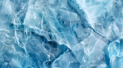 Fototapeta premium a close-up of a surface with a textured, cracked, or shattered glass or stone effect in cool blue tones The patterns resemble broken pieces of ice or stone, giving the image an naturalistic look