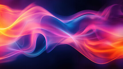 Fototapeta premium abstract colorful background with blurred waves and smoke in pink