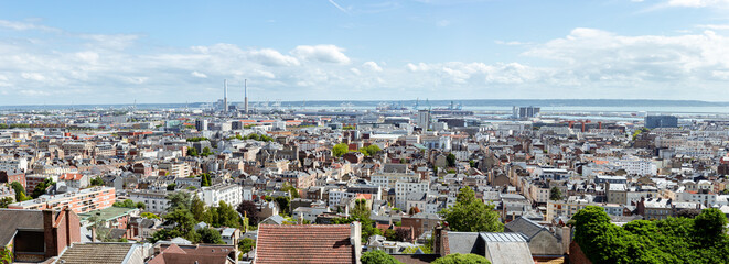 Panorama  de la ville du Havre, Normandie, Seine-Maritime