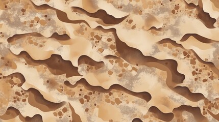 Abstract Illustration of Wavy Sand Dunes