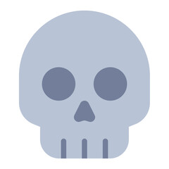 Skull icon representing human cranium.