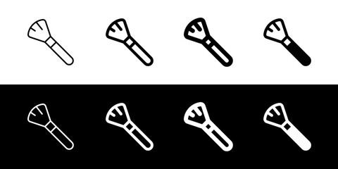 Editable makeup brush vector icon. Cosmetics, makeup, skincare, beauty. Part of a big icon set family. Perfect for web and app interfaces, presentations, infographics, etc