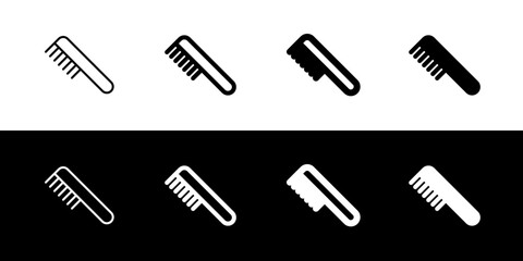Editable hair comb vector icon. Cosmetics, makeup, skincare, beauty. Part of a big icon set family. Perfect for web and app interfaces, presentations, infographics, etc