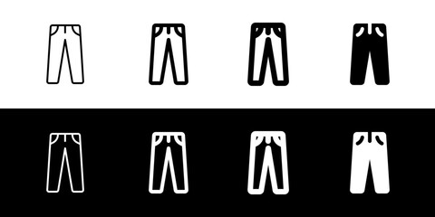 Editable trousers vector icon. Clothing, fashion, apparel. Part of a big icon set family. Perfect for web and app interfaces, presentations, infographics, etc