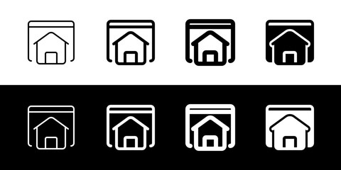 Editable homepage, landing page vector icon. Part of a big icon set family. Perfect for web and app interfaces, presentations, infographics, etc