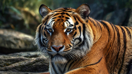 Fototapeta premium portrait of a bengal tiger