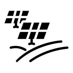 solar panel Solid icon