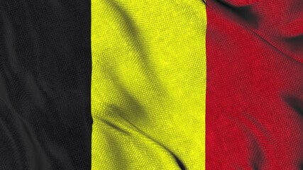  animation of the belgium flag waving in the wind	
