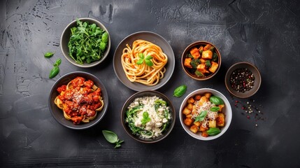 Penne Arrabbiata, spicy penne pasta in a tomato sauce with garlic and red chili flakes.