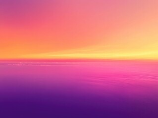 Obraz premium Mesmerizing abstract gradient background showcasing a stunning sunset sky with a seamless transition from warm orange to soft pink to deep purple hues
