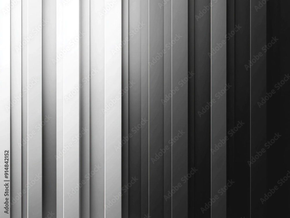 Poster elegant gradient transition from dark gray to light gray to white tones creating a serene and calmin