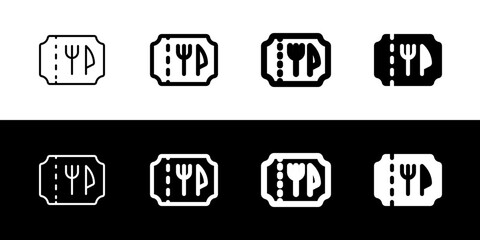 Editable food coupon ticket discount sale vector icon. Part of a big icon set family. Perfect for web and app interfaces, presentations, infographics, etc