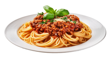 Savory Spaghetti Bolognese With Fresh Basil