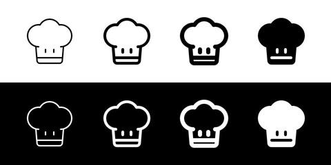 Editable chef's hat vector icon. Food, restaurant. Part of a big icon set family. Perfect for web and app interfaces, presentations, infographics, etc