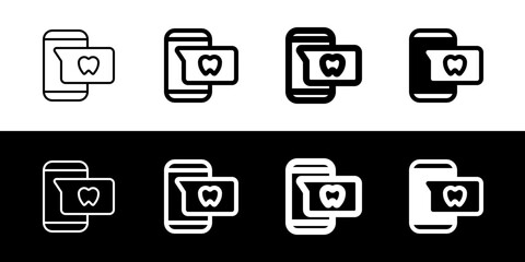 Editable online dentist appointment vector icon. Dentistry, healthcare, medical. Part of a big icon set family. Perfect for web and app interfaces, presentations, infographics, etc