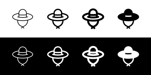 Editable sun hat vector icon. Part of a big icon set family. Perfect for web and app interfaces, presentations, infographics, etc