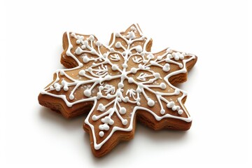 gingerbread cookie white background