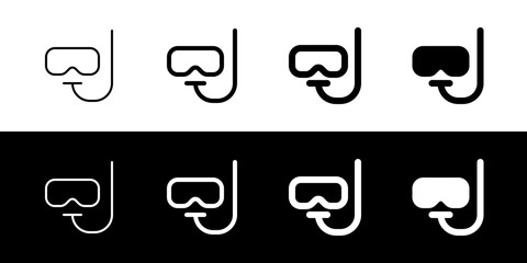 Editable snorkel vector icon. Part of a big icon set family. Perfect for web and app interfaces, presentations, infographics, etc