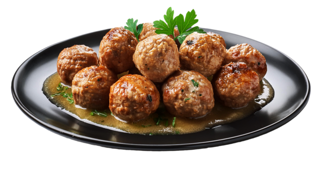 Swedish Meatballs on transparent background