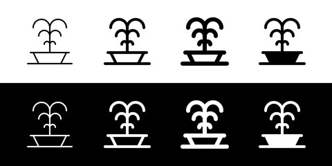 Editable fountain, park vector icon. Part of a big icon set family. Perfect for web and app interfaces, presentations, infographics, etc