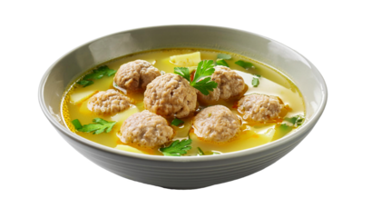 Authentic Indonesian Meatballs Bakso Closeup