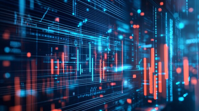 A professional and clean clustered bar chart comparing technology adoption rates across different industries. The chart displays multiple bars grouped by industry, each bar representing a specific
