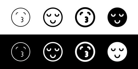 Editable calm, zen, relaxed face vector icon. Part of a big icon set family. Perfect for web and app interfaces, presentations, infographics, etc