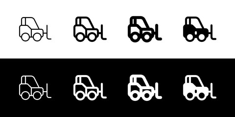 Editable forklift vector icon. Vehicles, transportation, travel. Part of a big icon set family. Perfect for web and app interfaces, presentations, infographics, etc