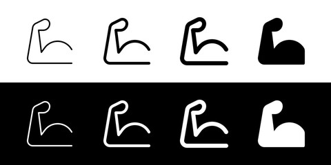 Editable muscular hand vector icon. Part of a big icon set family. Perfect for web and app interfaces, presentations, infographics, etc