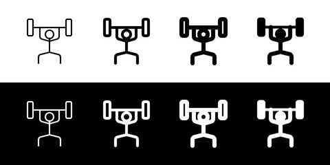 Editable weight lifting vector icon. Part of a big icon set family. Perfect for web and app interfaces, presentations, infographics, etc