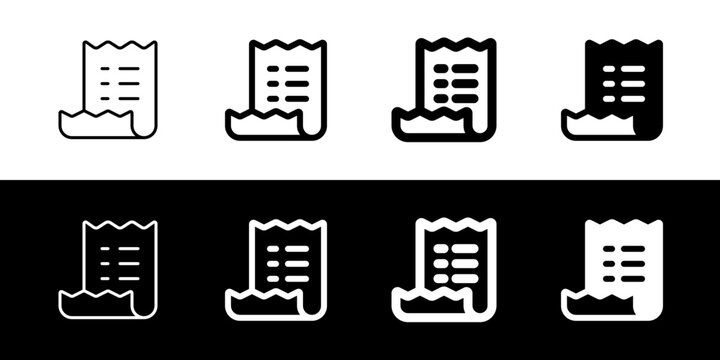 Editable invoice, shopping list vector icon. Part of a big icon set family. Perfect for web and app interfaces, presentations, infographics, etc