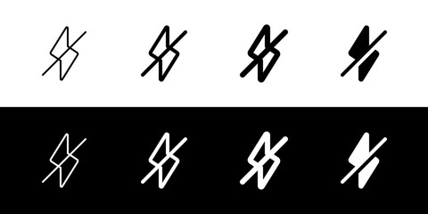 Editable flash off vector icon. Part of a big icon set family. Perfect for web and app interfaces, presentations, infographics, etc