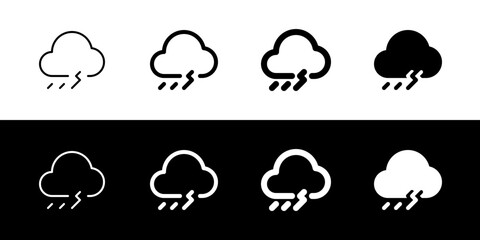 Editable thunderstorm vector icon. Part of a big icon set family. Perfect for web and app interfaces, presentations, infographics, etc