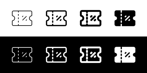 Editable ticket, coupon vector icon. Part of a big icon set family. Perfect for web and app interfaces, presentations, infographics, etc