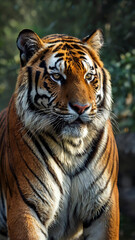 white bengal tiger in zoo
