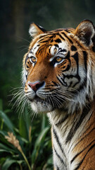 Fototapeta premium white bengal tiger in zoo