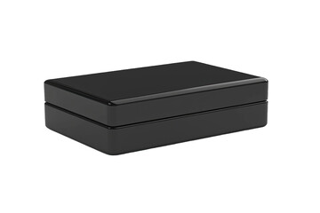 A sleek black box perfect for storage, organization, or as a gift container. Ideal accessory for modern decor.