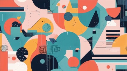 pattern with graffiti