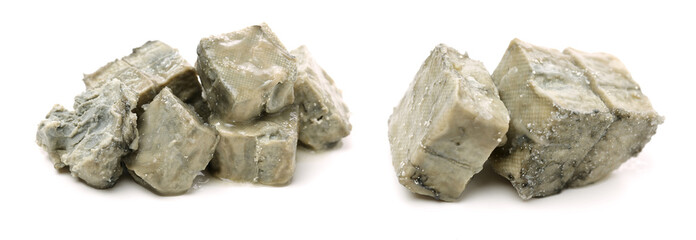 Smelly tofu on white background