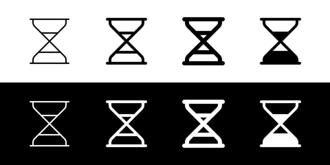 Editable vector hourglass icon. Part of a big icon set family. Perfect for web and app interfaces, presentations, infographics, etc