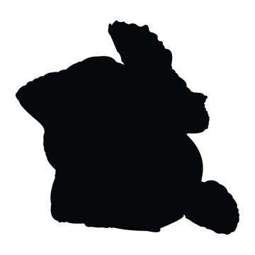 recommend clip art: black goldfish silhouette vector design on white background