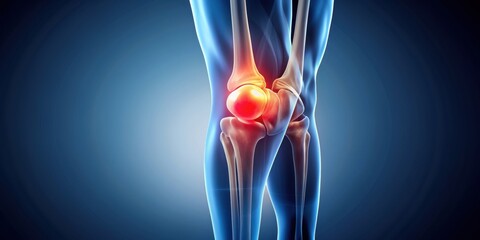 of the patellofemoral joint of the knee showing the signs of patellofemoral pain syndrome , patellofemoral joint, knee, pain