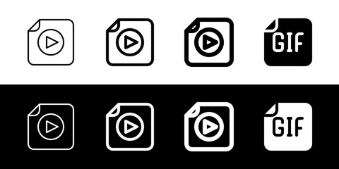 Editable vector media file icon. Part of a big icon set family. Perfect for web and app interfaces, presentations, infographics, etc