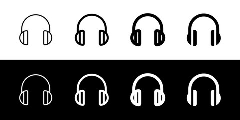 Editable vector headphones earmuffs icon. Black, transparent white background. Part of a big icon set family. Perfect for web and app interfaces, presentations, infographics, etc