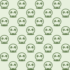 Kawaii skull pattern for fabric, wallpaper, and wrapping paper.