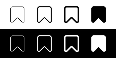 Editable vector bookmark favorite icon. Part of a big icon set family. Perfect for web and app interfaces, presentations, infographics, etc